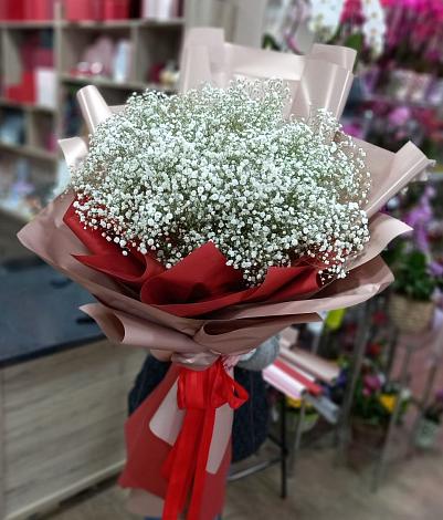Букет цветов из: Гипсофила в Силикатном