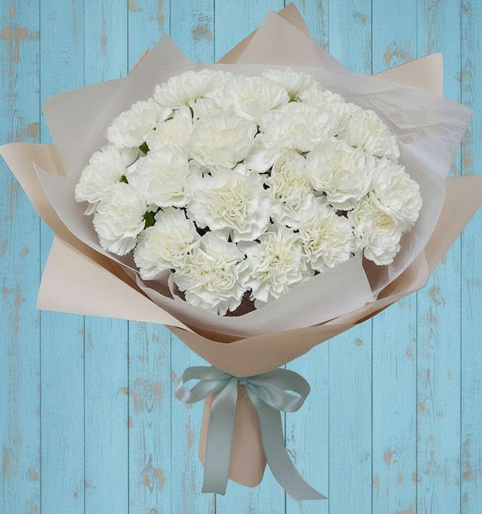 Букет цветов из: Гвоздики в Силикатном