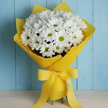 Букет цветов из:  Хризантемы #REPLACE_PRED# Силикатном
