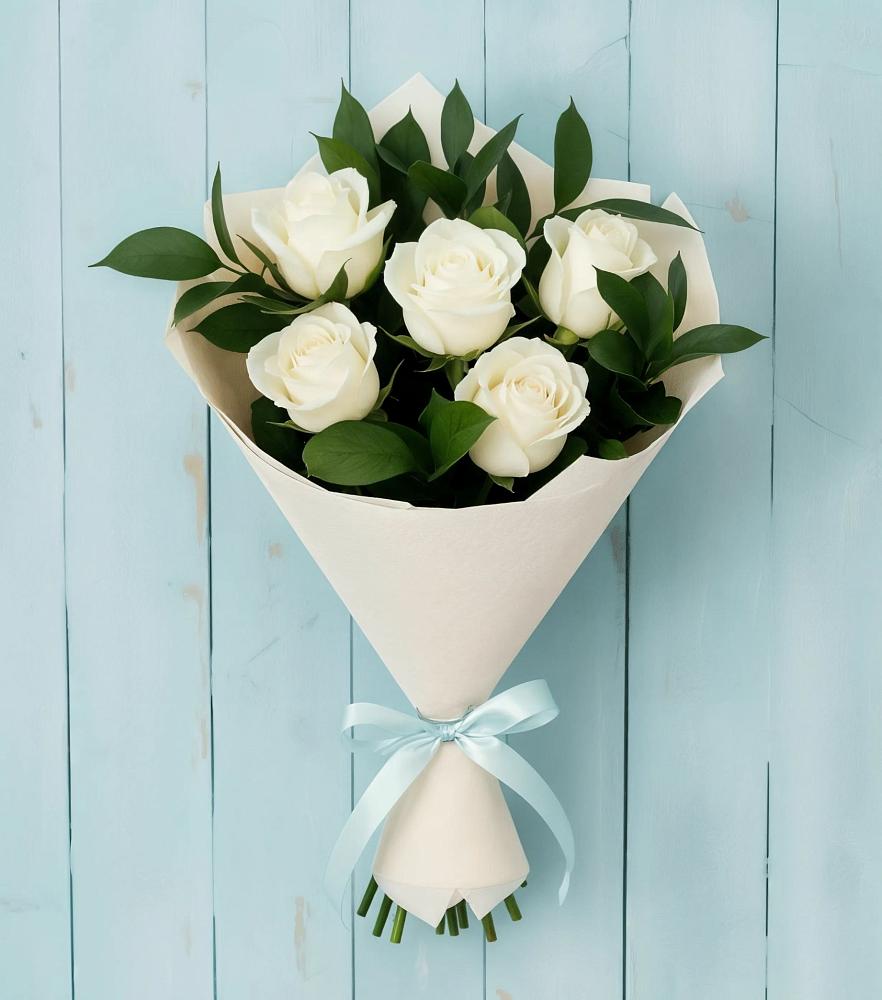 Букет цветов из: Розы в Силикатном