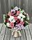 Букет цветов из: Альстромерии, Гвоздики, Розы и Хризантемы в Силикатном
