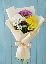 Букет цветов из:  Хризантемы в Силикатном