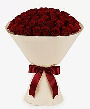 Букет 101 Бордовая роза Блэк Бакарра в Силикатном