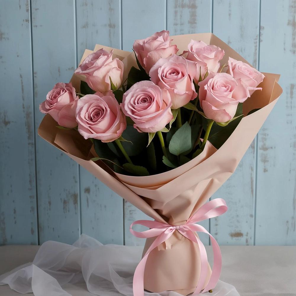 Букет цветов из: Розы в Силикатном