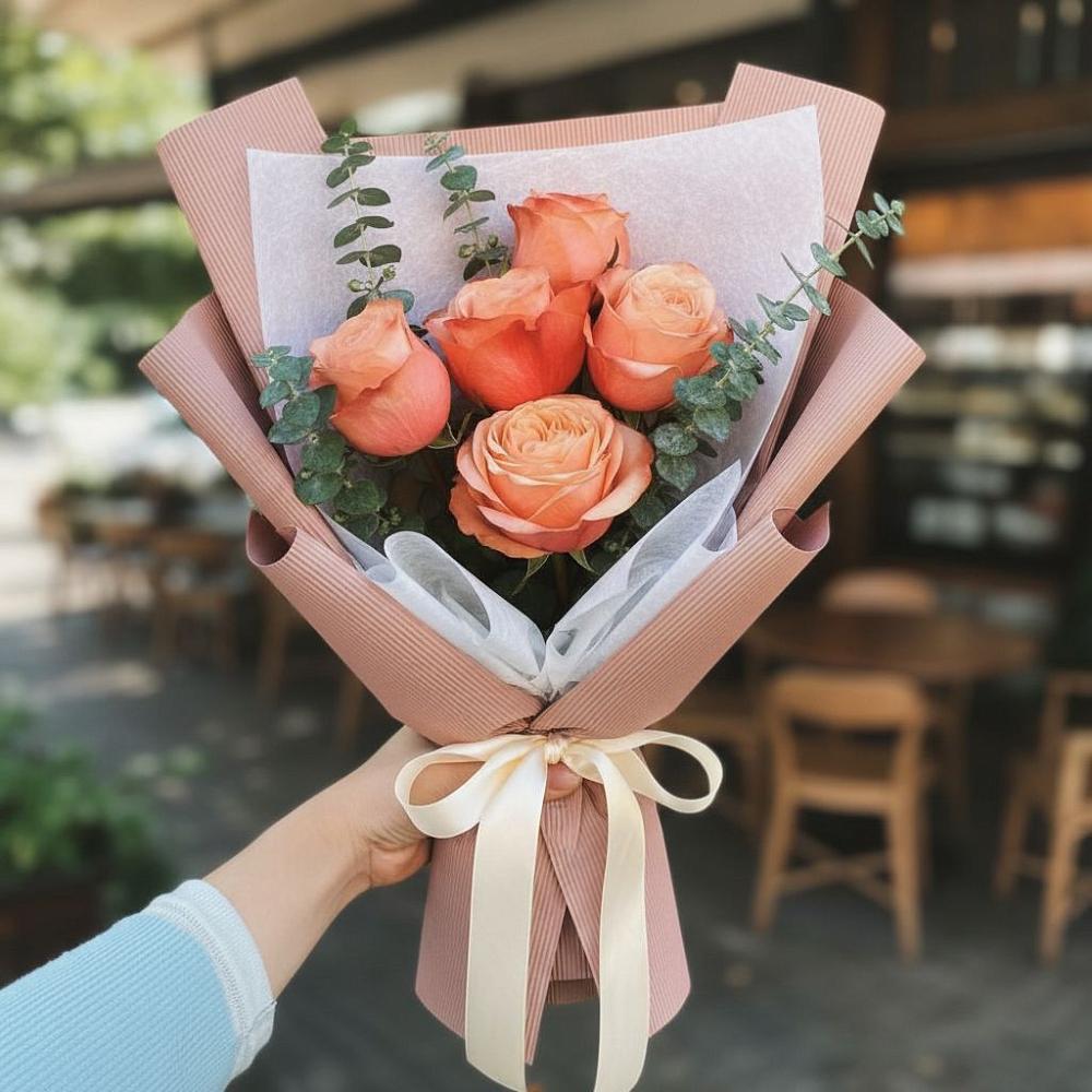 Букет цветов из: Розы в Силикатном