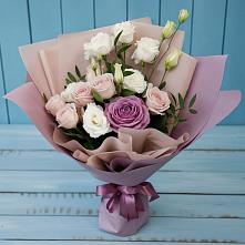 Букет цветов из:  Розы и Лизиантусы в Силикатном