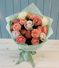 Букет цветов из:  Розы #REPLACE_PRED# Силикатном