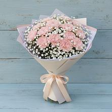 Букет цветов из:  Гвоздики в Силикатном
