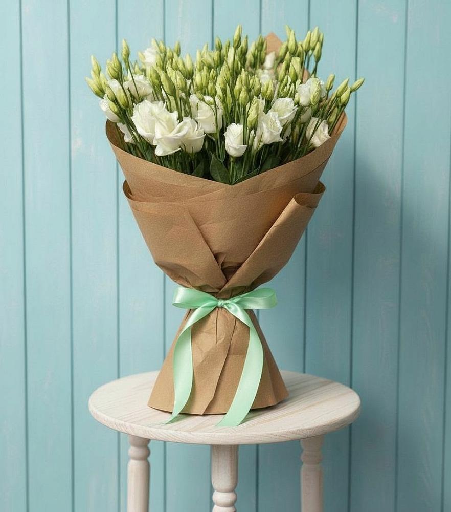 Букет цветов из: Лизиантусы в Силикатном