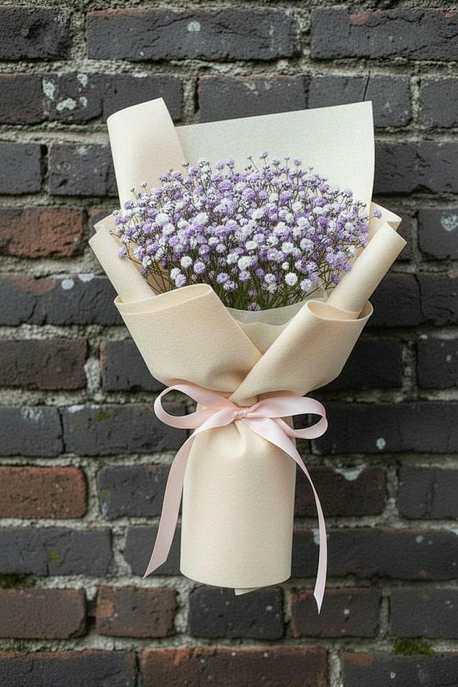 Букет цветов из: Гипсофила в Силикатном