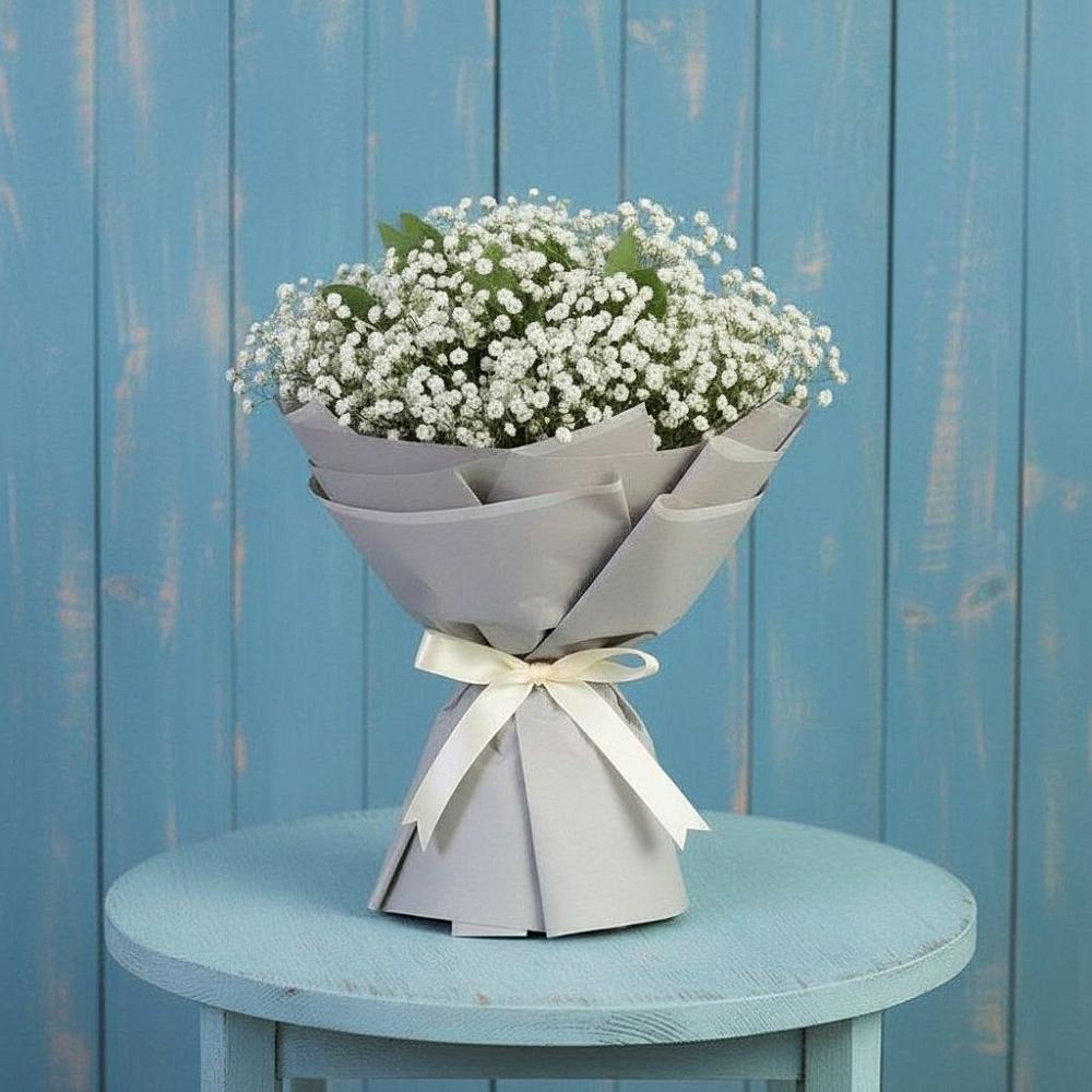 Букет цветов из: Гипсофила в Силикатном