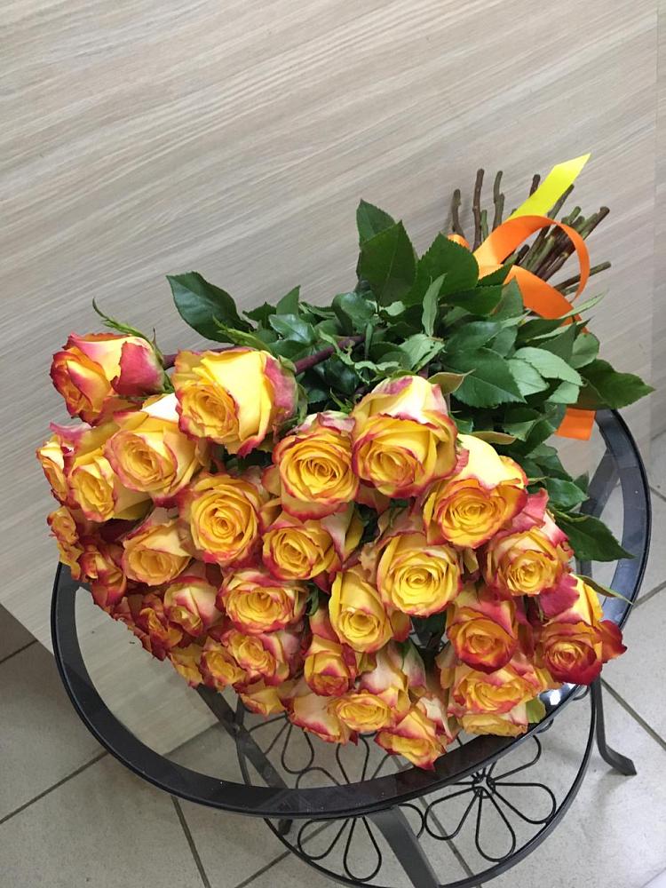 Букет Желтые розы в Силикатном