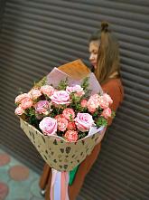 Букет цветов из:  Розы #REPLACE_PRED# Силикатном