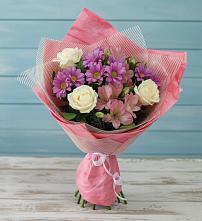 Букет цветов из:  Герберы в Силикатном