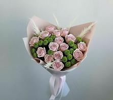 Букет цветов из:  Розы и Хризантемы в Силикатном