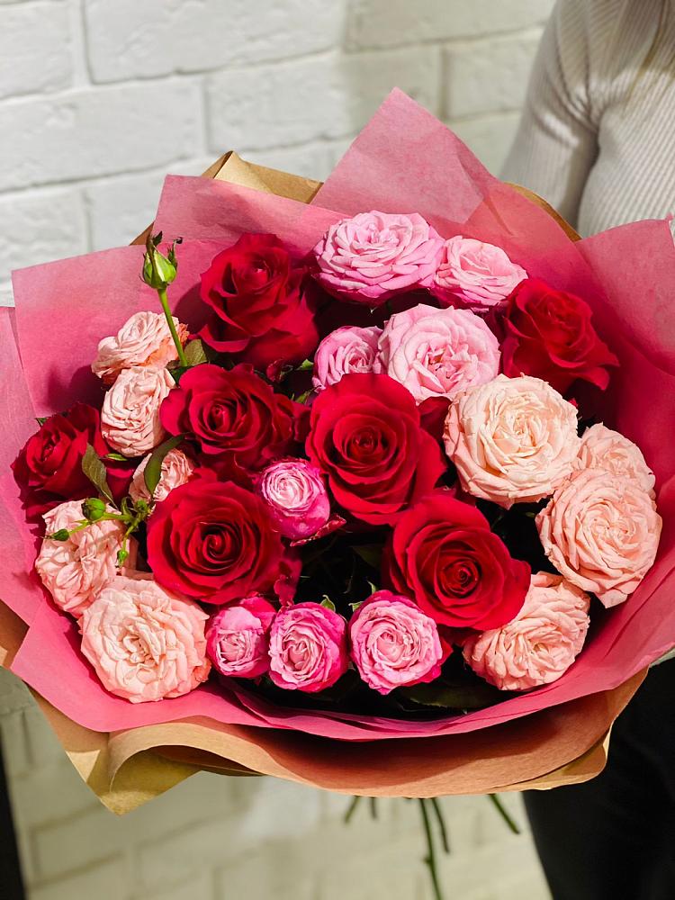 Букет цветов из: Розы в Силикатном