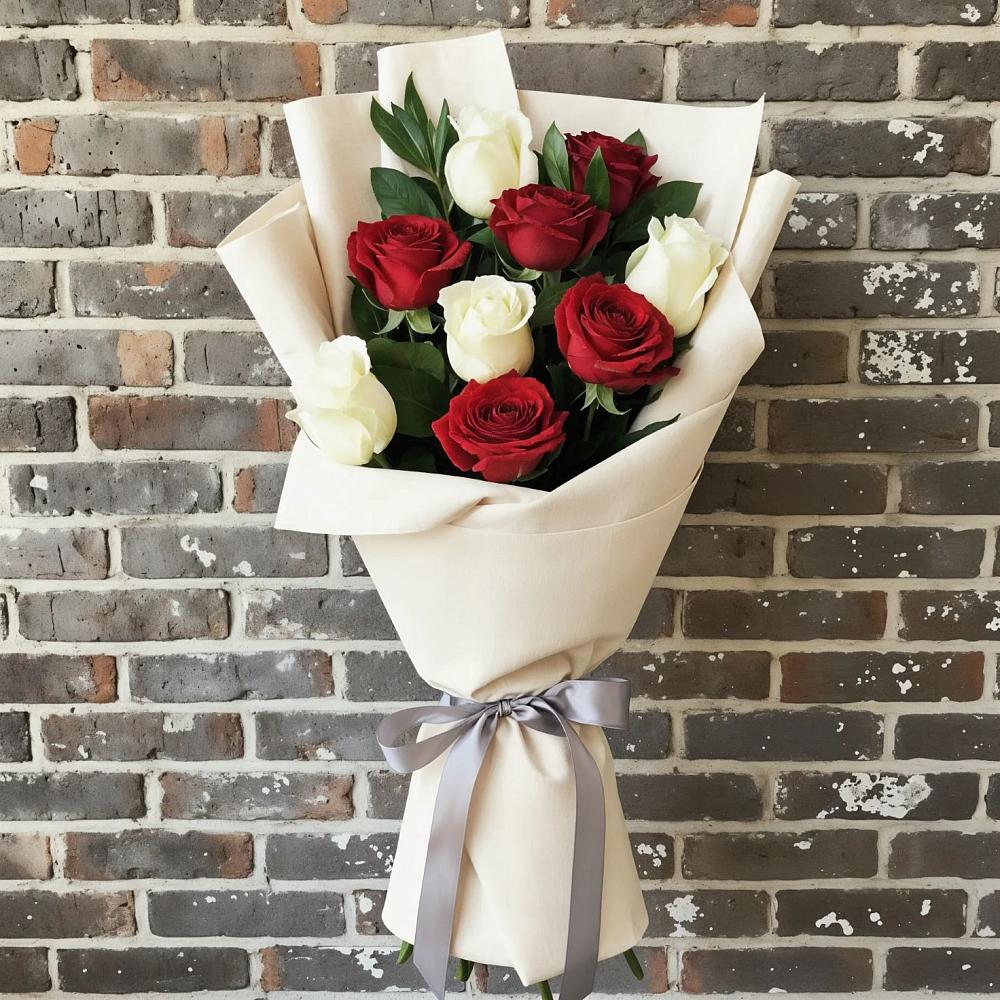 Букет цветов из: Розы в Силикатном