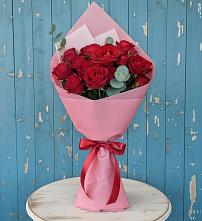 Букет цветов из:  Розы в Силикатном