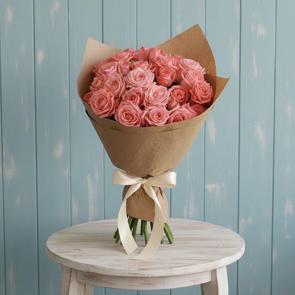 Букет цветов из: Розы в Силикатном