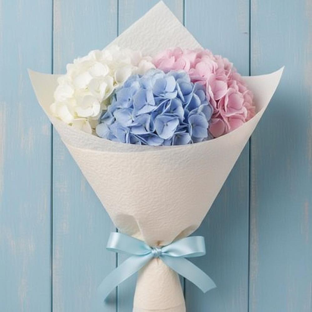 Букет цветов из: Гортензия в Силикатном