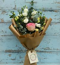 Букет цветов из:  Розы и Лизиантусы в Силикатном